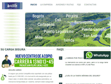 Tablet Screenshot of aerosurcolombia.com